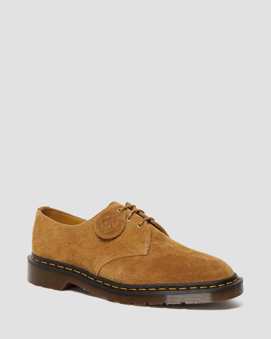 Dr. Martens 1461 Made In England Suede Miesten Nauhakengät - Ruskea Kengät [810-TUMWYB]